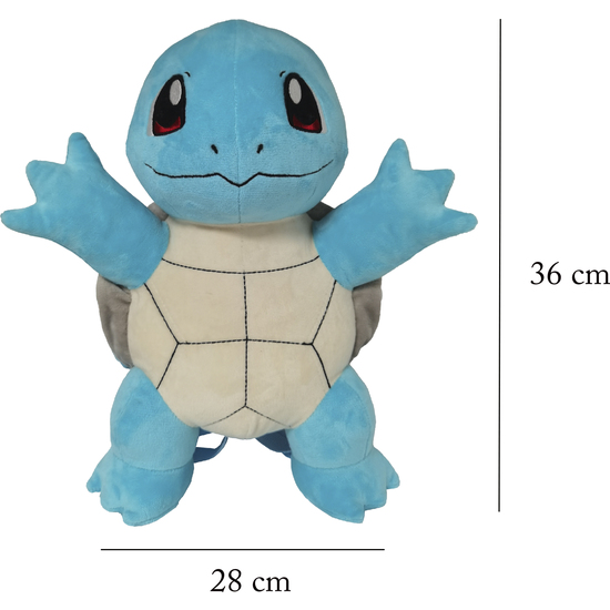 MOCHILA PELUCHE SQUIRTLE POKEMON 36CM image 6