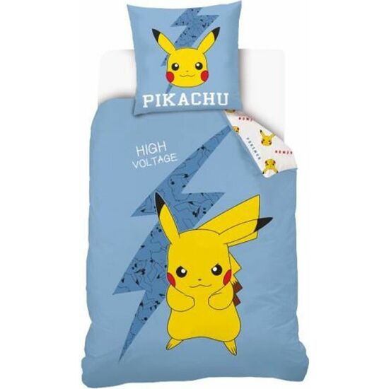 FUNDA NORDICA PREMIUM PIKACHU POKEMON CAMA 90 ALGODON image 0