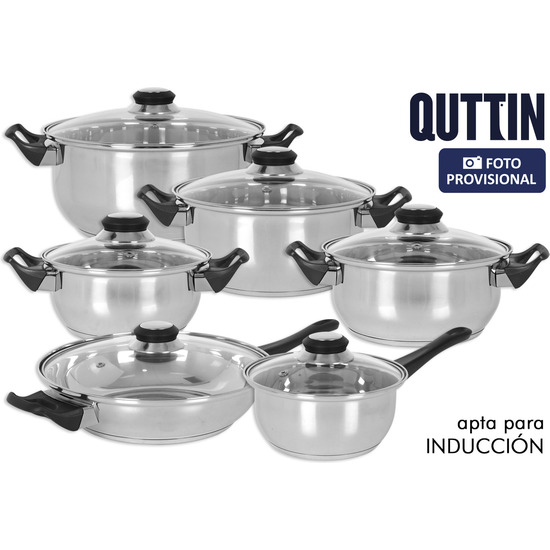 BATERIA COCINA 12PC ACERO INDUC. GENESE QUTTIN image 0