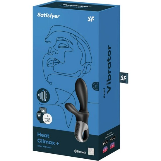 SATISFYER HEAT CLIMAX + WARMING ANAL VIBRATOR - BLACK image 1