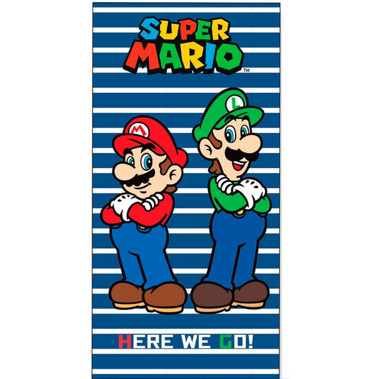 TOALLA MARIO KART SUPER MARIO BROS NINTENDO ALGODON image 0