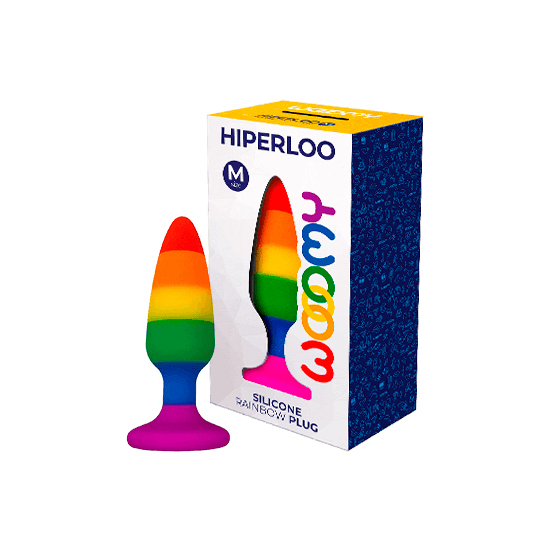 WOOOMY HIPERLOO SILICONE RAINBOW PLUG L image 0