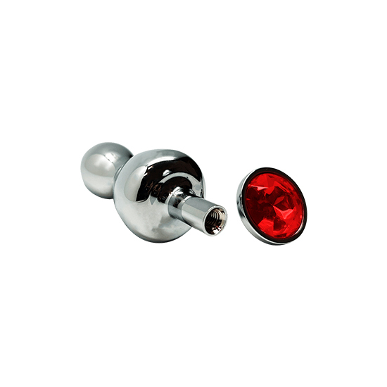 WOOOMY LOLLYPOP DOUBLE BALL METAL PLUG RED S image 3