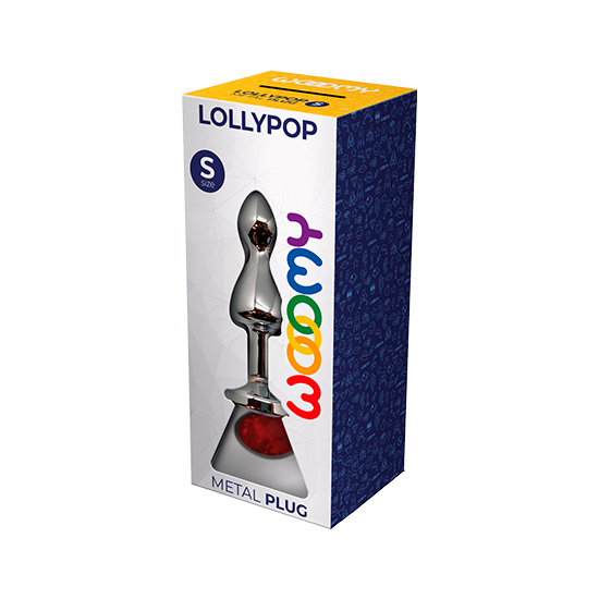 WOOOMY LOLLYPOP DOUBLE BALL METAL PLUG RED S image 4