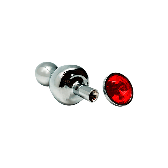 WOOOMY LOLLYPOP DOUBLE BALL METAL PLUG RED M image 3