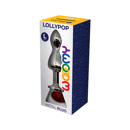 WOOOMY LOLLYPOP DOUBLE BALL METAL PLUG RED L image 4