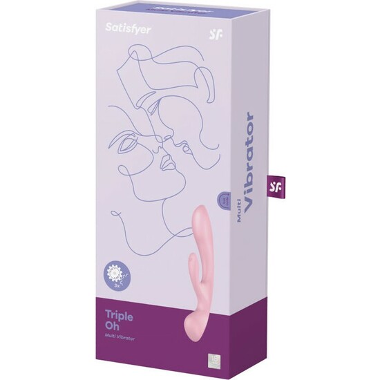 SATISFYER TRIPLE OH! - PINK image 1