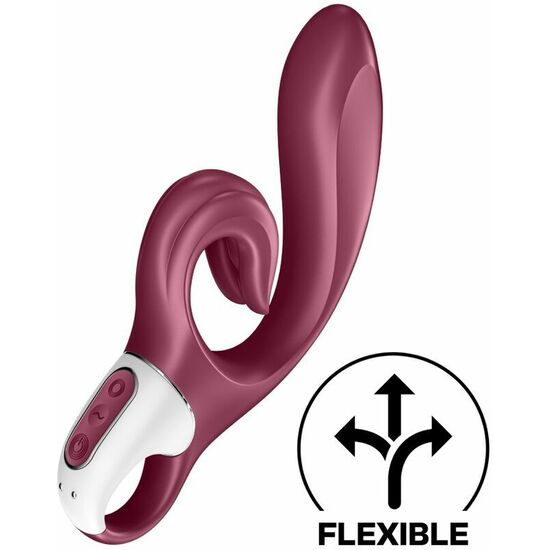 SATISFYER LOVE ME RABBIT VIBRATOR - RED image 0