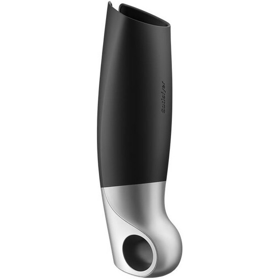 SATISFYER POWER MASTURBATOR - BLACK / SILVER image 4