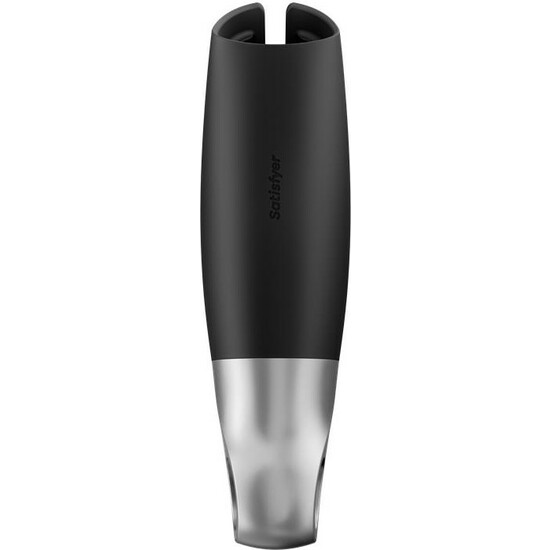 SATISFYER POWER MASTURBATOR - BLACK / SILVER image 5