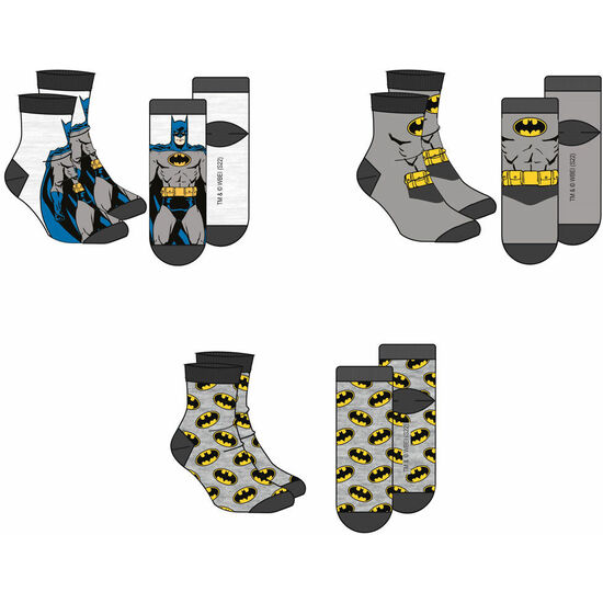 SET 3 CALCETINES BATMAN DC COMICS ADULTO SURTIDO image 1