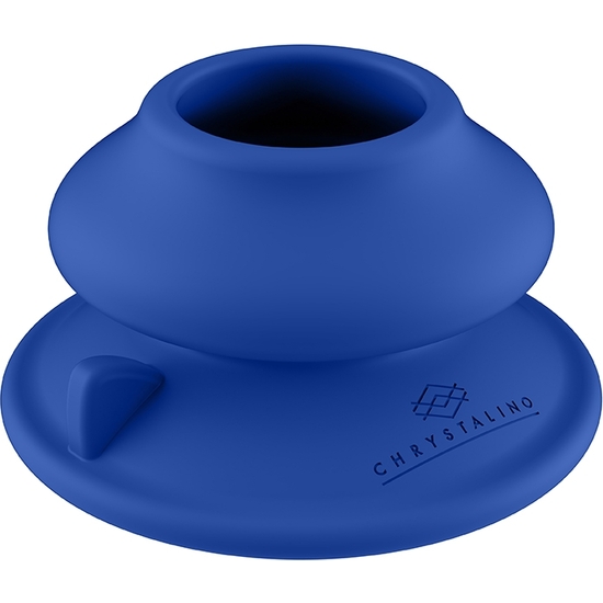 CHRYSTALINO - SILICONE SUCTION CUP - BLUE image 0