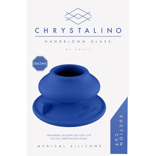 CHRYSTALINO - SILICONE SUCTION CUP - BLUE image 2