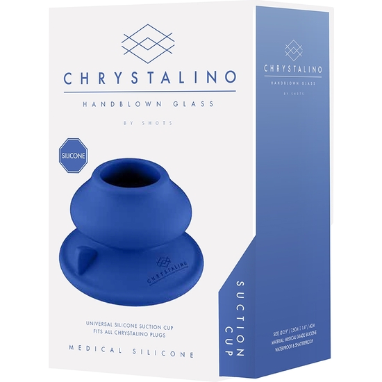 CHRYSTALINO - SILICONE SUCTION CUP - BLUE image 3