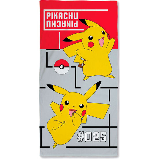 TOALLA PIKACHU POKEMON ALGODON image 0