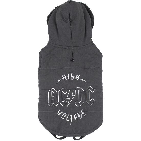 ABRIGO ACOLCHADO PARA PERRO M ACDC GRAY image 1