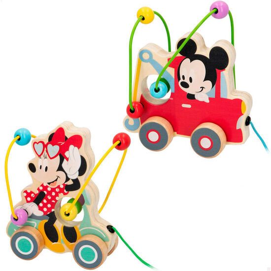 VEHICULO ARRASTRE MICKEY MINNIE DISNEY MADERA SURTIDO image 0