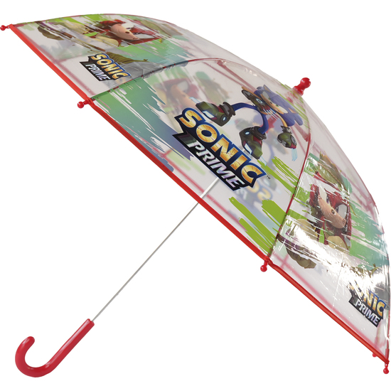 PARAGUAS MANUAL TRANSPARENTE SONIC THE HEDGEHOG 48CM image 0
