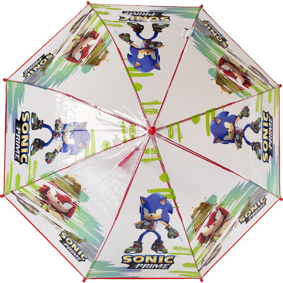 PARAGUAS MANUAL TRANSPARENTE SONIC THE HEDGEHOG 48CM image 1
