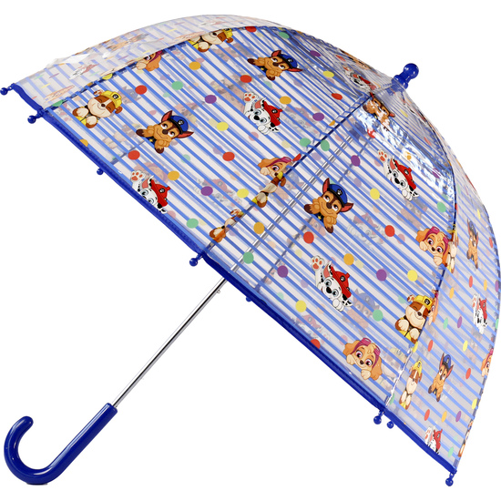 PARAGUAS MANUAL BURBUJA TRANSPARENTE PATRULLA CANINA PAW PATROL 48CM image 0