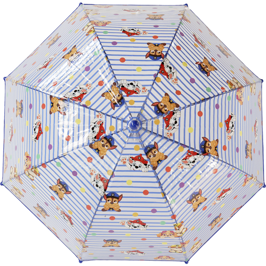 PARAGUAS MANUAL BURBUJA TRANSPARENTE PATRULLA CANINA PAW PATROL 48CM image 1