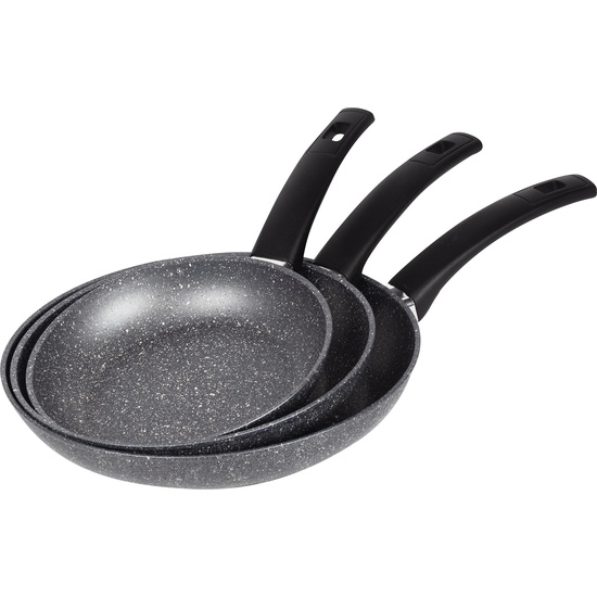 SET 3PC SARTENES 20+24+28CM ALU FORJ IND GRIS ROOT image 0