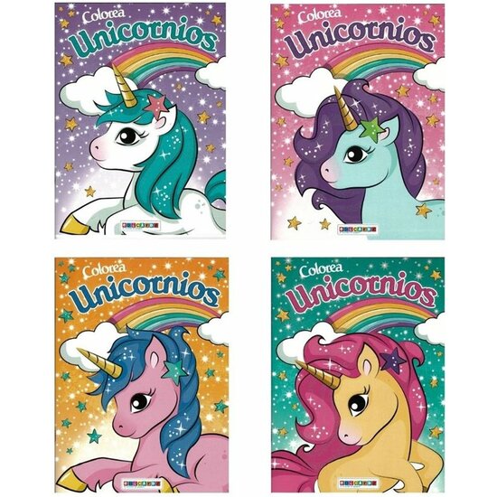 LIBRO PARA COLOREAR UNICORNIOS SURTIDOS image 0