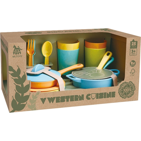 MENAJE COCINITAS 25 PIEZAS PLÁSTICO ECO. CAJA 36X18 image 0