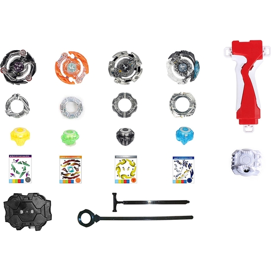 SET 4 PEONZAS METAL CON LANZADOR. CAJA 37X25 image 1