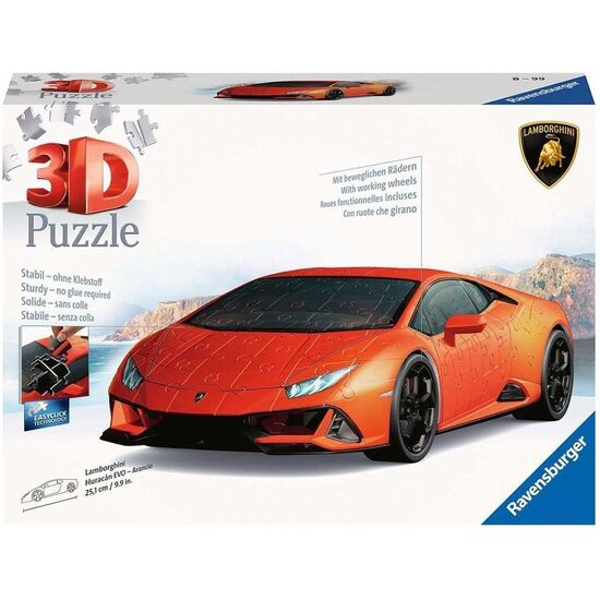 PUZZLE 3D VEHÍCULOS LAMBORGHINI HURACÁN EVO 108 PIEZAS image 3