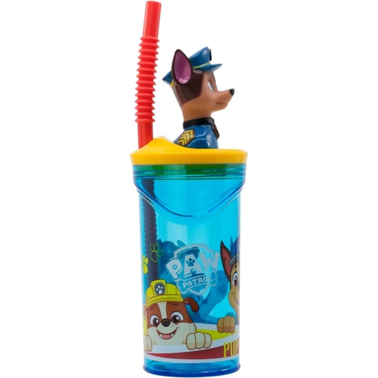 PAW PATROL VASO PAJITA FIGURA 3D 360 ML image 1