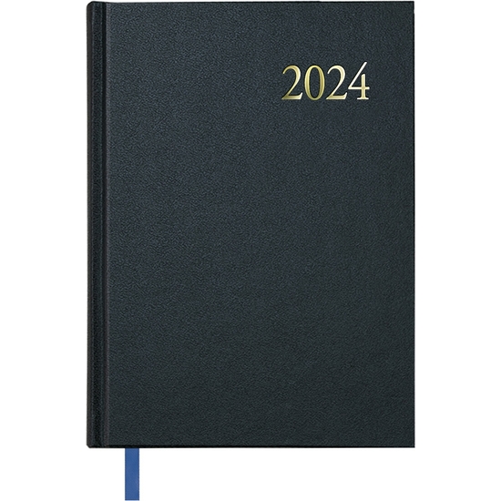 AGENDA 2024 DÍA PÁGINA, SÁBADOS Y DOMINGOS 14X20 NEGRO SEGOCIA image 0