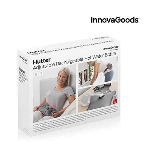 BOLSA DE AGUA CALIENTE AJUSTABLE RECARGABLE HUTTER INNOVAGOODS 400W GRIS image 5