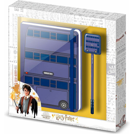 SET DIARIO + BOLIGRAFO KNIGHT BUS HARRY POTTER image 0