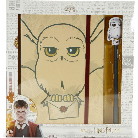 SET DIARIO + BOLIGRAFO HEDWIG HARRY POTTER image 0