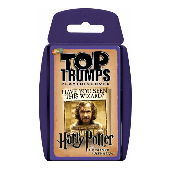 JUEGO CARTAS HARRY POTTER Y EL PRISIONERO DE AZKABAN TOP TRUMPS ESPAÑOL image 0