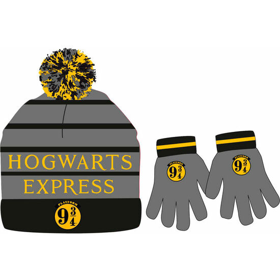 SET GORRO Y GUANTES HOGWARTS EXPRESS HARRY POTTER image 0