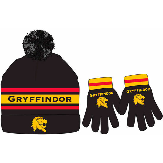 SET GORRO Y GUANTES GRYFFINDOR HARRY POTTER image 0