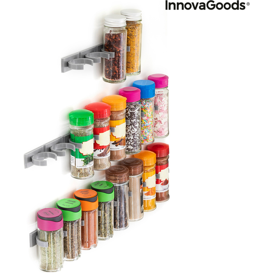 ORGANIZADOR DE ESPECIAS ADHESIVO Y DIVISIBLE JARLOCK X20 INNOVAGOODS image 3