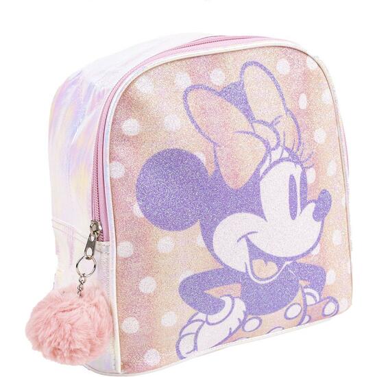 MOCHILA INFANTIL TIEMPO LIBRE BRILLANTE MINNIE PINK image 0