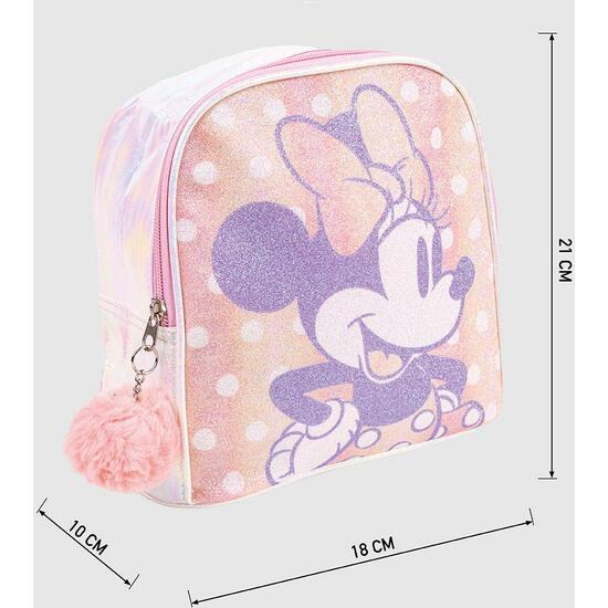 MOCHILA INFANTIL TIEMPO LIBRE BRILLANTE MINNIE PINK image 3