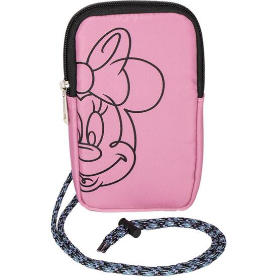 BOLSO PORTAMOVIL MINNIE DARK PINK image 0