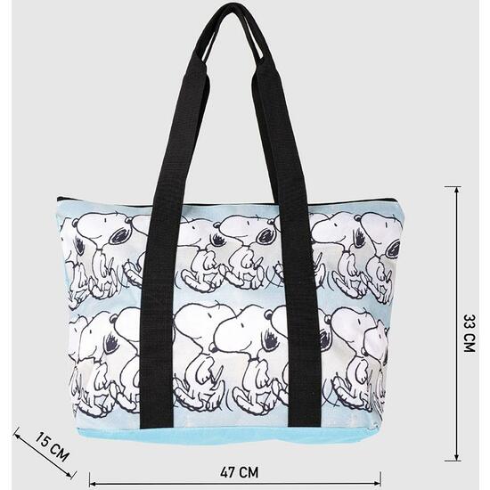 BOLSA PLAYA SNOOPY BLUE image 3