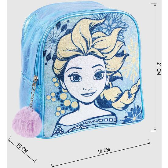 MOCHILA INFANTIL TIEMPO LIBRE BRILLANTE FROZEN BLUE image 3