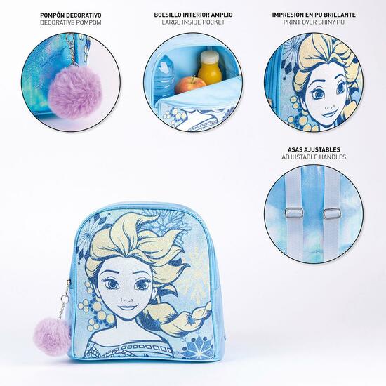 MOCHILA INFANTIL TIEMPO LIBRE BRILLANTE FROZEN BLUE image 4