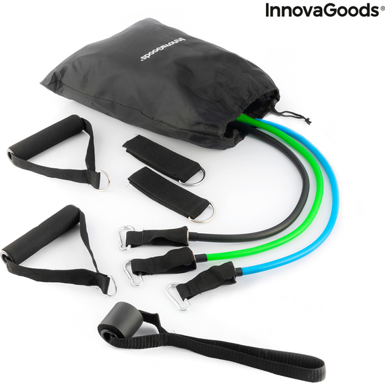 SET DE BANDAS DE RESISTENCIA CON ACCESORIOS Y GUÍA DE EJERCICIOS TRIBAINER INNOVAGOODS (PACK DE 3) image 3