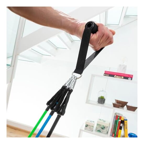 SET DE BANDAS DE RESISTENCIA CON ACCESORIOS Y GUÍA DE EJERCICIOS TRIBAINER INNOVAGOODS (PACK DE 3) image 4