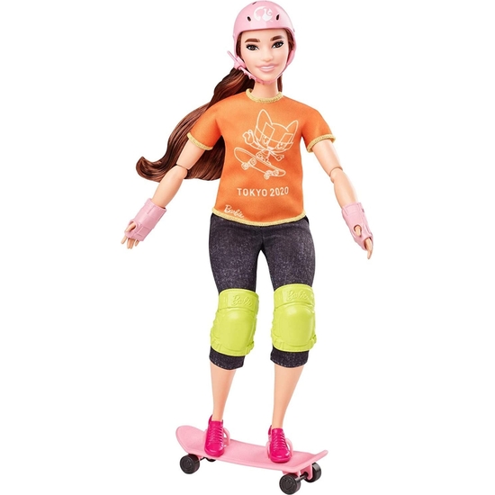 BARBIE MUÑECA OLÍMPICA SKATEBOARDER 29CM image 0