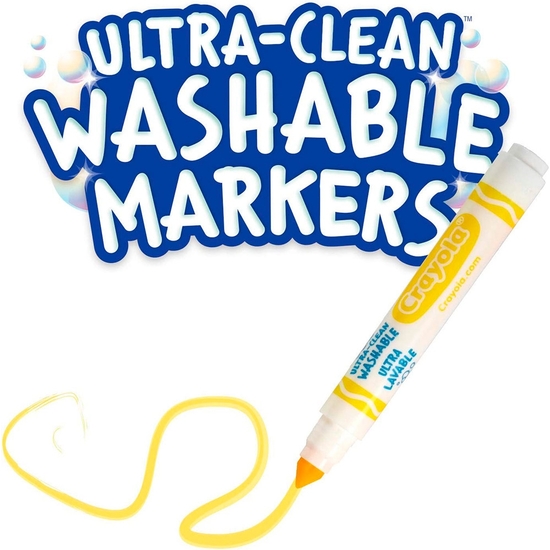 CRAYOLA ESTUCHE 8 ROTULADORES ULTRA LAVABLES MAXI PUNTA image 3