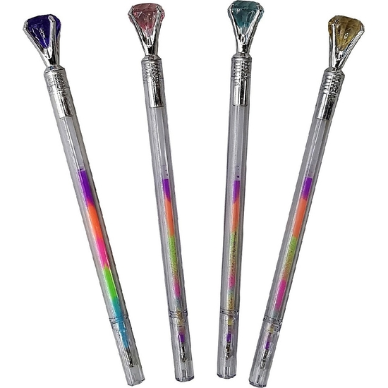 EXPOSITOR 40 BOLÍGRAFOS DIAMANTE MULTITINTA COLORES image 1
